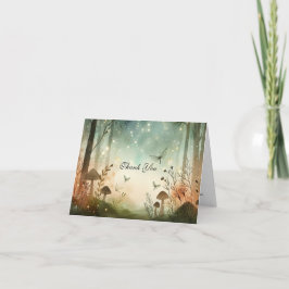 Twilight Whispers vom Wald Dankeskarte