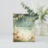 Twilight Whispers vom Wald Einladung (Stehend Vorderseite)