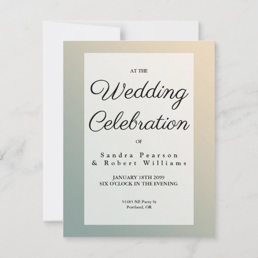 Twilight Whispers vom Wald Einladung (Rückseite)