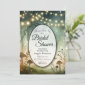 Twilight Whispers vom Wald Einladung (Stehend Vorderseite)