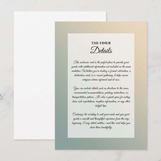 Twilight Whispers vom Wald Einladung (Vorne/Hinten)