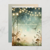 Twilight Whispers vom Wald Einladung (Vorne/Hinten)