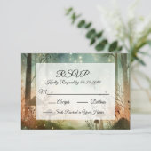 Twilight Whispers vom Wald RSVP Karte (Stehend Vorderseite)