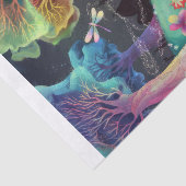 Twilight Woodland Fantasy, Fairyland Vertikal Seidenpapier (Ausschnitt)