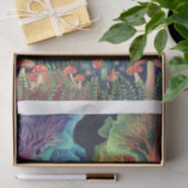 Twilight Woodland Fantasy, Fairyland Vertikal Seidenpapier (Geschenk)