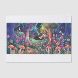 Twilight Woodland Fantasy, Whimsical Fairyland Seidenpapier