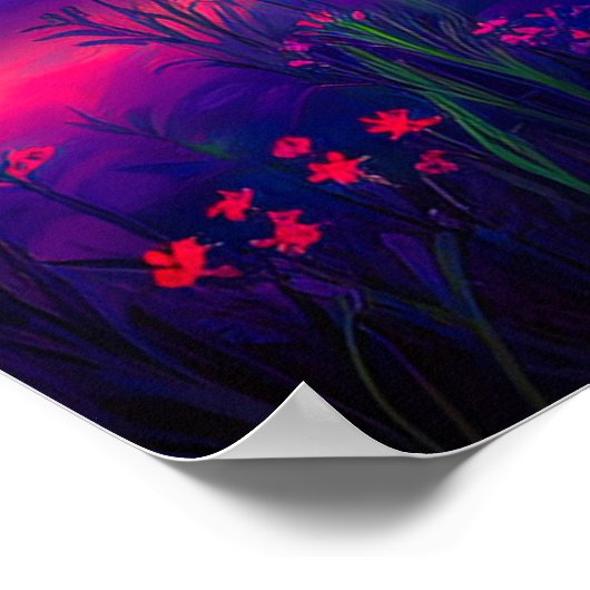 Twilight's Embrace, Abend am schönen See Poster (Ecke)