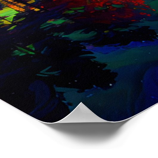 Twilight's Embrace, Wald umringter See Poster (Ecke)