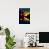 Twilight's Embrace, Wald umringter See Poster (Heimbüro)