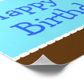 TWIN Alberne Affen Personalisiert Geburtstagsbanne Poster (Ecke)