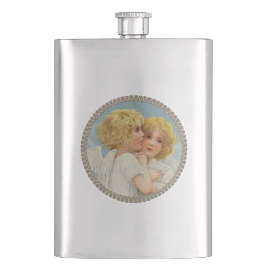 Twin Angels Flask Flachmann (Vorderseite)