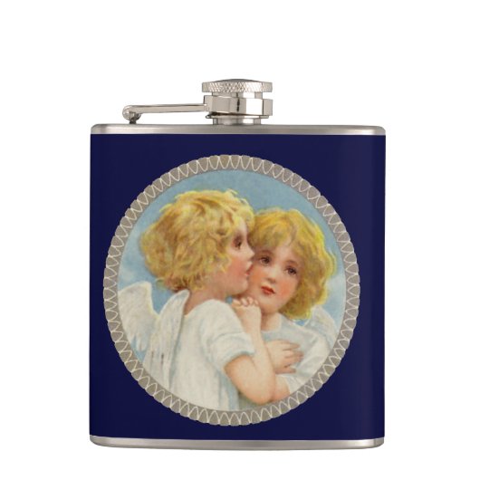 Twin Angels Flask Flachmann (Vorderseite)