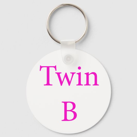 Twin B Pink Schlüsselanhänger (Vorderseite)
