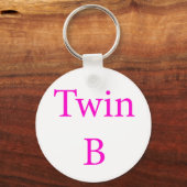 Twin B Pink Schlüsselanhänger (Vorderseite)