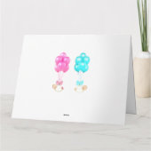 Twin Babies Karte (Rückseite)