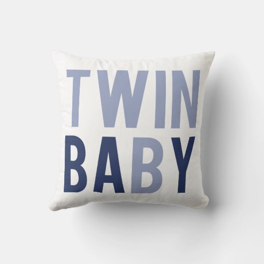 Twin Baby B Pillow Blue Kissen (Rückseite)