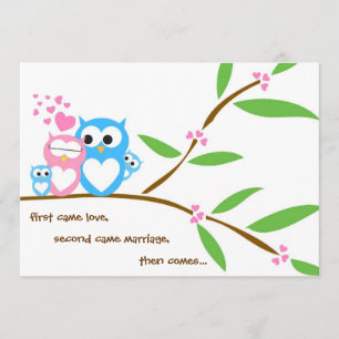 Twin Baby Boy Owl Babydusche Einladung