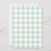 Twin Baby Boys Baby Shower Flat Card Einladung (Rückseite)