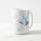 Twin Baby Elephants verdoppeln die Joy Kaffeetasse (VorderseiteRechts)