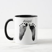 Twin Baby Footprints Tasse (Links)
