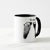 Twin Baby Footprints Tasse (VorderseiteRechts)