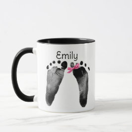 Twin Baby Footprints Tasse