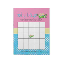 Twin Baby Girl & Boy Shower Game Notizblock
