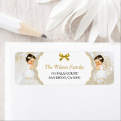 Twin Baby Girls Taufe Christening Gold White (Insitu)