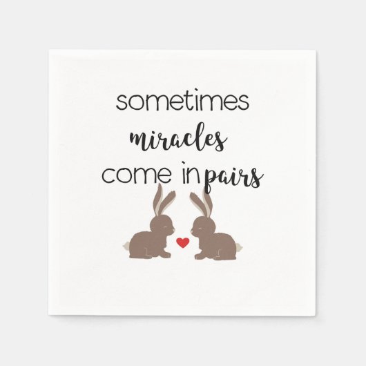 Twin Baby Serviette (Vorderseite)