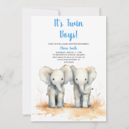 Twin Baby Shower Invitation – Double the Joy Baby  Einladung