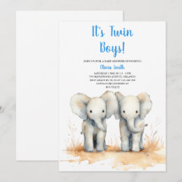 Twin Baby Shower Invitation – Double the Joy Baby  Einladung