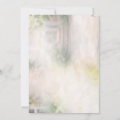 Twin Baby Shower Invitation – Elegant Botanical Fl Einladung (Rückseite)