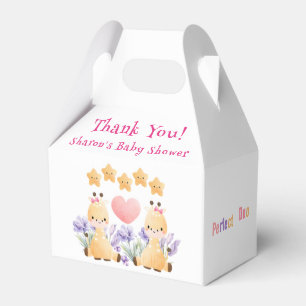 Twin Baby Shower Niedliche Giraffe Babydusche Geschenkschachtel