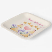 Twin Baby Shower | Niedliche Giraffe Babydusche Pappteller (Gewinkelt)