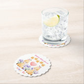 Twin Baby Shower | Niedliche Giraffe Babydusche Untersetzer (Vor Ort)