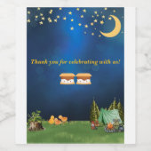 Twin Baby Shower Wine Labels Weinetikett (Einzelnes Label)