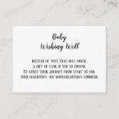 Twin Baby Wishing Well Baby Dusche Begleitkarte (Vorderseite)