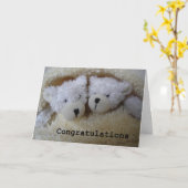 Twin Bears Gratulationen Karte (Gelbe Blume)