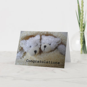 Twin Bears Gratulationen Karte