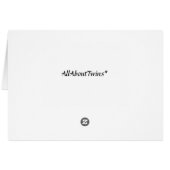 TWIN, BEST FREUND UND GROOM WEDDING WISHES (Rückseite Horizontal)