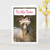 TWIN, BESTES FREUND, BESTSISTER/QUEEN GLÜCKLICH BI KARTE (Gelbe Blume)