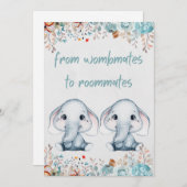 Twin Birthday Feiertagskarte (Vorne/Hinten)