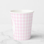 Twin Birthday Ginger Jars Coquette Pink Gingham Pappbecher (Links)
