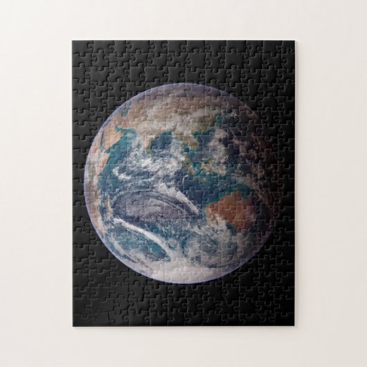 Twin Blue Marbles - East - Planet Earth Image Puzzle (Vertikal)