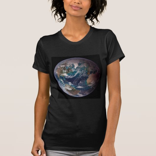 Twin Blue Marbles - West - Planet Earth Black T-Shirt (Vorderseite)