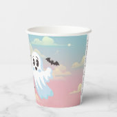 Twin Boos Halloween-Kinderdusche Pappbecher (Rückseite)