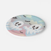 Twin Boos Halloween-Kinderdusche Pappteller (Schrägansicht)