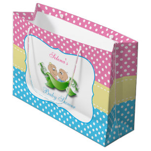 Twin Boy and Girl Baby Shooter Große Geschenktüte