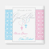 Twin Boy and Girl Baptisse - Magnet (Vorne)