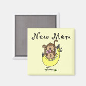Twin Boy and Girl Junge Mutter Tshirts Magnet (Vorderseite/Rückseite)